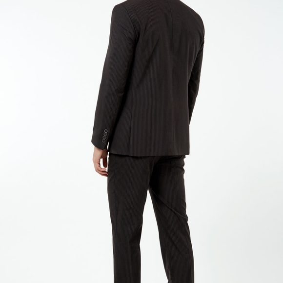 Double Breasted Pinstripe Suit 36R x 30W - Picture 5 of 6